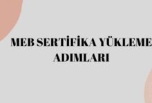 meb sertifikası yükleme adımları